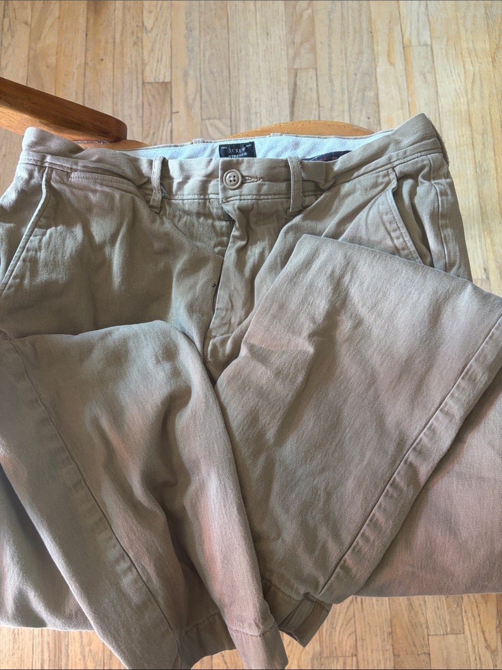 Men's J Crew Khaki Flannel Lined Pants
